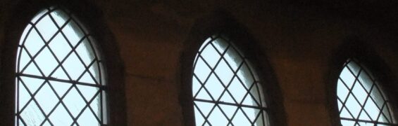 Song Stories: Exulta, Filia Sion Rock Church windows cropped