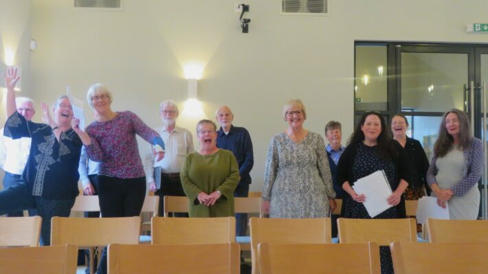 Swarland choir at the crem 5
